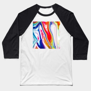 Colorful Marble Inkscape Baseball T-Shirt